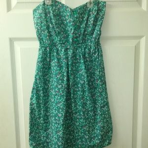 Kirra Strapless floral dress